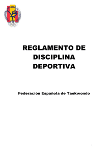 reglamento de disciplina deportiva