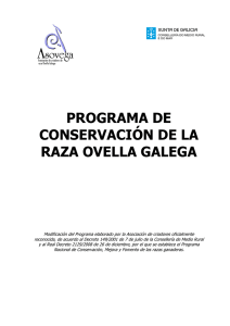 Programa de Conservación y Difusión de la raza ovina Gallega