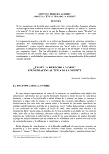 ¿EXISTE UN DERECHO A MORIR