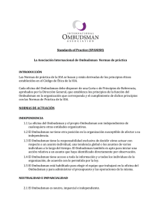 Standards of Practice (SPANISH) - The International Ombudsman