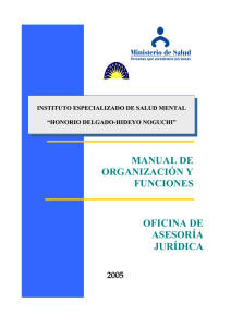oficina de asesoría jurídica manual de organización y funciones