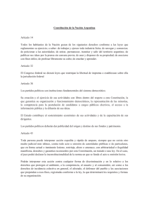 Constitución de la Nación Argentina Artículo 14 Todos los