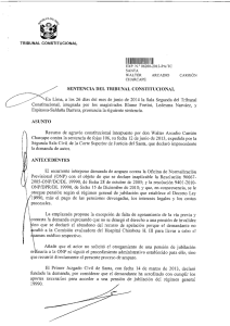 SENTENCIA DEL TRIBUNAL CONSTITUCIONAL En Lima, a los 26