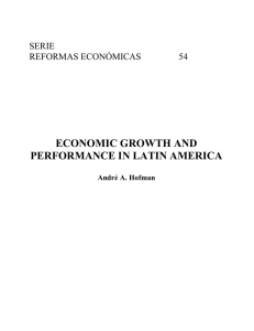 Economic growth and performance in Latin America