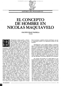 elconcepto de hombre en nicol&aacute;s maquiavelo
