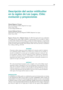 Descripción del sector mitilicultor en la región de Los Lagos, Chile