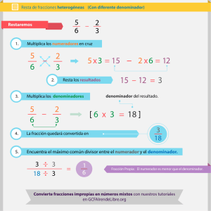 5. Encuentra el máximo común divisor entre el numerador y el