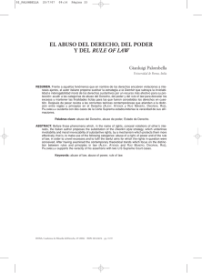 pdf El abuso del Derecho, del poder y del "rule of law"