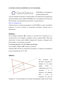 CONSTRUCCIONES GEOMÉTRICAS CON GEOGEBRA