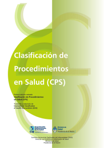 Clasificación de Procedimientos en Salud (CPS) - deis