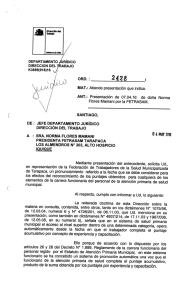 Page 1 DIRECCION DEL K3689(918)16 A./ . ORD. : 2428 / S CUA