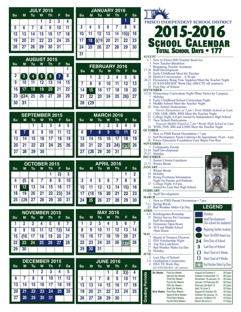 frisco-isd-school-calendar