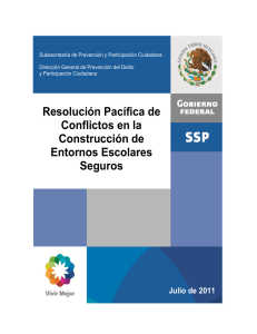 Resolución Pacífica de Conflictos en la Construcción de Entornos