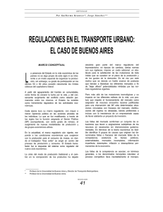 Regulaciones en el transporte urbano: el caso de