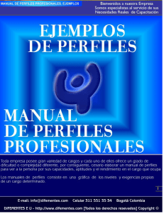 Manual de Perfiles Ocupacionales Ejemplo