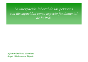 La integración laboral de las personas con discapacidad como