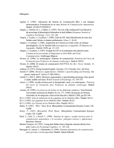 Bibliografía Aguilar, E. (1985). Adecuación del Sistema de