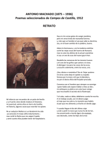 ANTONIO MACHADO (1875 – 1936) Poemas seleccionados de