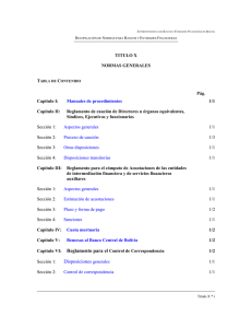 Disposiciones generales