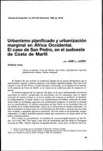 Urbanismo planificado y urbanizacion marginal en &Aacute;frica