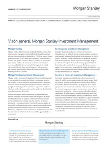 Visión general: Morgan Stanley Investment Management
