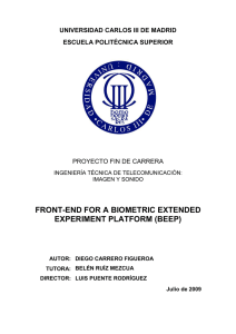 front-end for a biometric extended experiment platform (beep)
