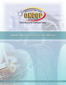 REGISTRO DE BIENES INMUEBLES