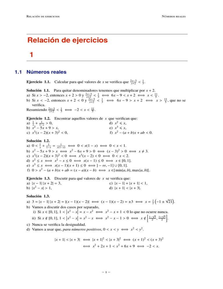 Soluciones Relación 1