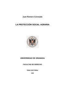 la protección social agraria - Repositorio Institucional de la