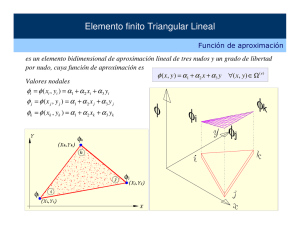 Elemento finito Triangular Lineal