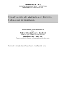 Construcción de viviendas en laderas. Subsuelos expansivos.