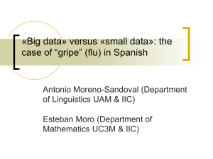 «Big data» versus «small data»: the case of “gripe” (flu) in Spanish