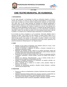 cine teatro municipal de huamanga.
