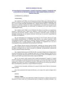 decreto de urgencia n° 031-2011