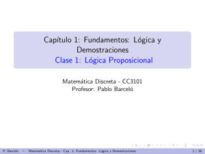 Fundamentos: Lógica y Demostraciones Clase 1 - U