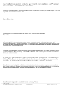 Impunidad e improvisaciÃ³n: conductas que limitan la efectividad de