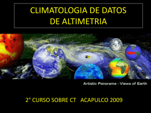 CLIMATOLOGIA DE DATOS DE ALTIMETRIA
