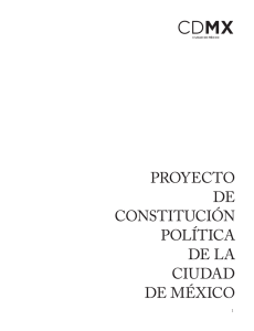 Proyecto de Constitución Política de la Ciudad de México