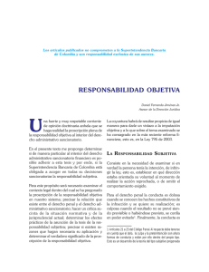 responsabilidad objetiva - Superintendencia Financiera de Colombia