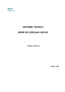 Informe Tecnico serie cerchas Cintac.