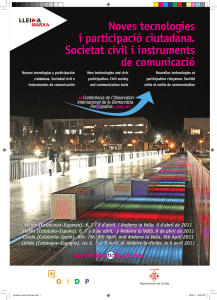 Noves tecnologies i participació ciutadana. Societat civil i