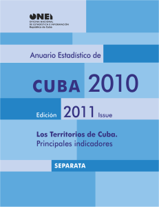 Ciego de Ávila - Oficina Nacional de Estadísticas. Cuba
