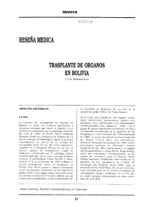 Page 1 REVISTA RESEÑAMEDICA TRASPLANTE DE ORGANOS