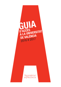 Guia d`accés a la UV - Universitat de València