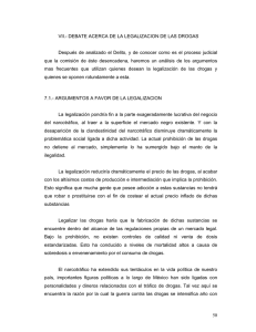 50 VII.- DEBATE ACERCA DE LA LEGALIZACION