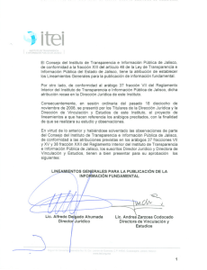 Page 1 T. ==== H -ll- El Consejo del Instituto de Transparencia e