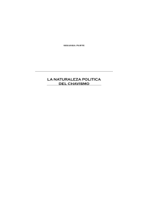 la naturaleza politica del chavismo