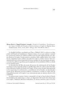 Álvaro PINTO y Ángel FLISFISCH (coords.). «Estado de Ciudadanía