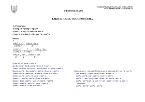Trigonometría - colegio María Inmaculada de Carcaixent