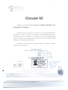 Page 1 Circular 02 A todos los Consejos Municipales del Instituto